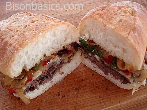 Buffalo Philly Cheese Steak Sandwich