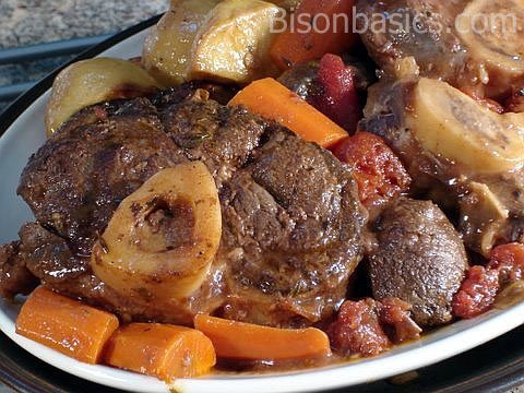 Braised Bison Shanks