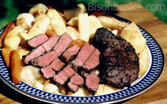 BBQ Grilled Bison Steak