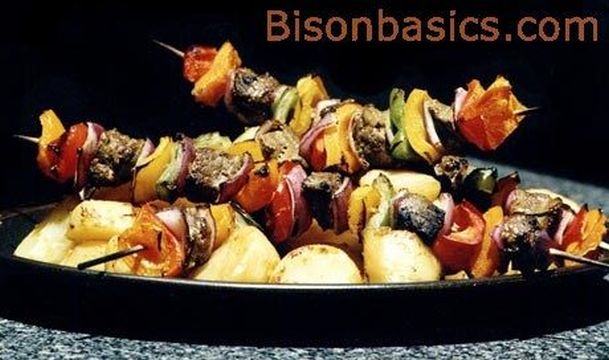 BBQ Bison Cajun Kabobs