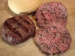 Split a full size burger into a smaller kids burgers.