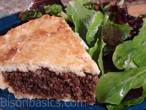 Buffalo Tourtiere Pie