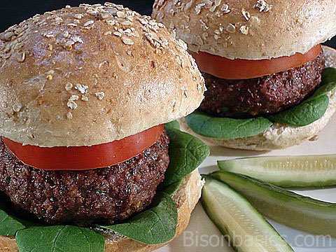 Extra Seasoned Grilled Bison Burger